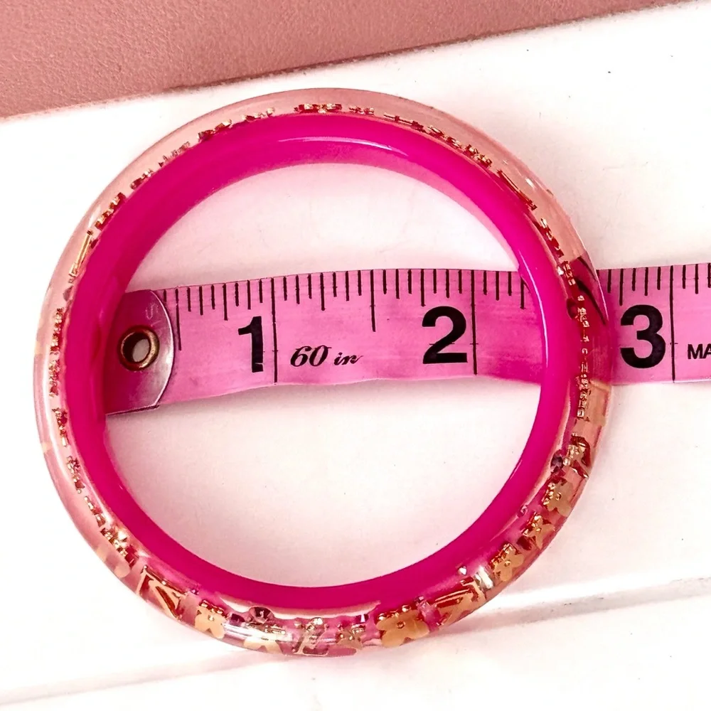 Pink Louis Vuitton Inclusion Bracelet Bangle - Picture 5 of 5